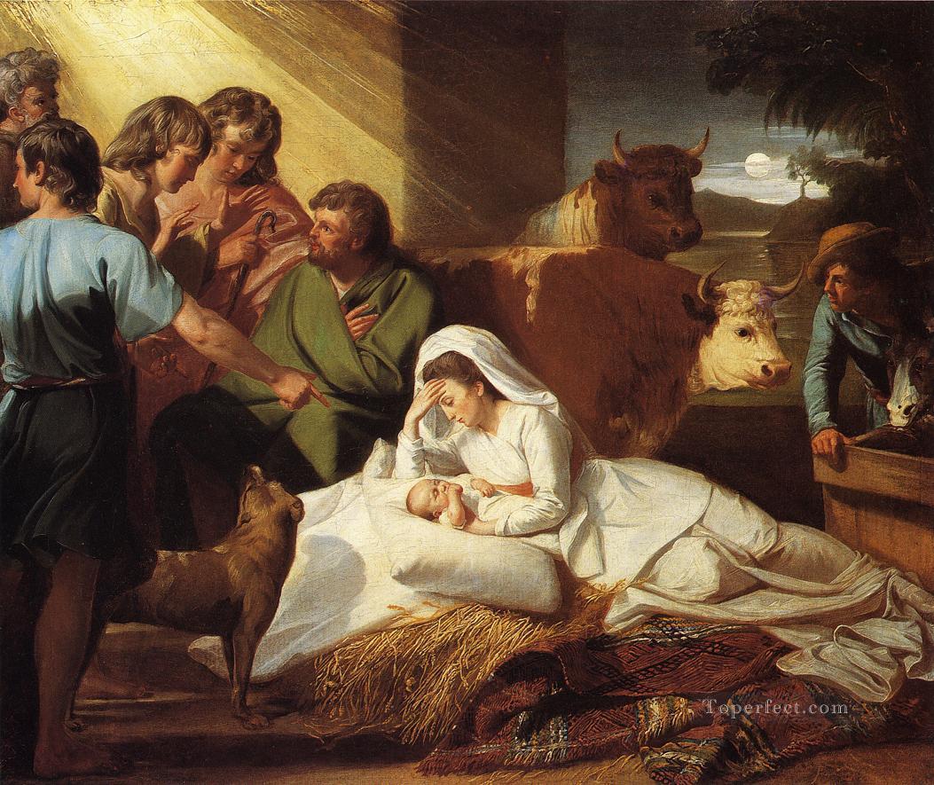 The Nativity colonial New England John Singleton Copley Oil Paintings